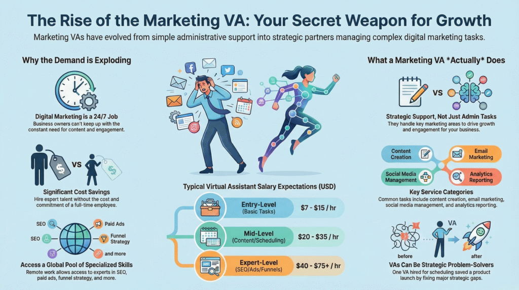 virtual assistant salary guide