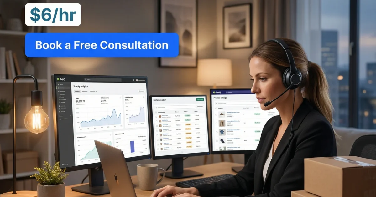 Virtual Assistant for Shopify Store